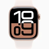 Apple Watch Series 10 GPS + Cellular 42mm Roze Altın Alüminyum Kasa + Bulut Pembesi Spor Kordon - S/M thumbnail 5