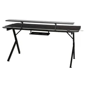 Ryze Castle Karbon Fiber RGB Gaming Masası - Siyah 160x80x76 cm thumbnail 4