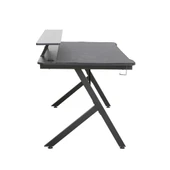 Ryze Castle Karbon Fiber RGB Gaming Masası - Siyah 160x80x76 cm thumbnail 3