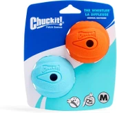Chuckit! Whistler Ball Dog Toy, Köpekler için Orta ( 2.5 İnç Çapı ), 2'li Paket, Çok Renkli - 1