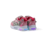 Kız Bebe Pembe Fuşya Figürlü Işıklı Cırtlı Sneaker Günlük Spor Ayakkabı - 6