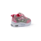 Kız Bebe Pembe Fuşya Figürlü Işıklı Cırtlı Sneaker Günlük Spor Ayakkabı - 5
