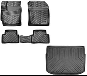 Rizline Toyota Corolla HATCHBACK 2019 Sonrası Uyumlu 3DHavuzlu Paspas + ÜST Bagaj Havuzu Set (Benzin & Lpg uyumlu) - 1