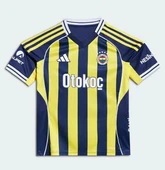 Fenerbahçe Orijinal Lisanslı Fenerbahçe 2025/26 Çubuklu Jr Forma - 1
