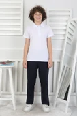 Erkek Çocuk %100 Pamuk Okul Tarz T-Shirt 5-17 Yaş  12272 - 5