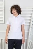 Erkek Çocuk %100 Pamuk Okul Tarz T-Shirt 5-17 Yaş  12272 - 1