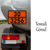 Metal 40x30 cm Levha (1 Adet) 30-3256 Yanıcı 60° Parlama Yapan Sıvılar Tehlikeli Madde Uyarısı thumbnail 4