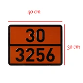 Metal 40x30 cm Levha (1 Adet) 30-3256 Yanıcı 60° Parlama Yapan Sıvılar Tehlikeli Madde Uyarısı thumbnail 2