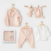 Andywawa AC24110 Cute Bunnies Be Sking 5 Parça Hastane Çıkışı Pink - 1