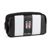 Beşiktaş 2 Bölmeli Çubuklu Suni Deri Kalemlik (25359) - 1