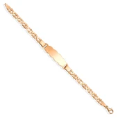 14 Ayar Altın Kaplama Kişiye Özel Bebek & Çocuk Gümüş Künye  - BPC00106 thumbnail 4