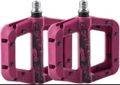 Enlee Renkli Çivili Kaymaz Platform Pedal MTB Rulmanlı Plastik Alüminyum Pedal Ultra Hafif Mor thumbnail 1