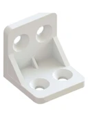 Plastik L Köşe Bağlantı Aparatı, L Plastik Gönye Köşebent Beyaz 50 Adet thumbnail 1