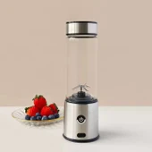 450 ml Taşınabilir Smoothie Blender Şarjlı Paslanmaz Çelik Bıçaklı Mikser Yedek Silion Kapaklı - 4