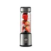 450 ml Taşınabilir Smoothie Blender Şarjlı Paslanmaz Çelik Bıçaklı Mikser Yedek Silion Kapaklı - 1