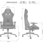 Toryum Oyuncu Koltuğu Siyah/siyah thumbnail 4