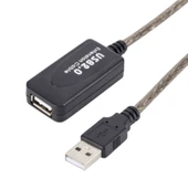Usb 2.0 extension uzatma kablosu güçlendirilmiş usb 2.0 uzatma kablosu 5m thumbnail 2