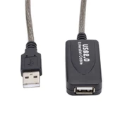 Usb 2.0 uzatma kablosu usb 2.0 güçlendirilmiş extension kablo 15m thumbnail 3