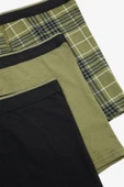 Stripe Detailed 3lü Çok Renkli Boxer - 5