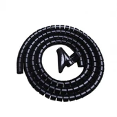 Kablo Askıları Kablo Kanalı Spiral kablo toplayıcı Çapı 20mm Siyah 1.5m thumbnail 2