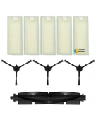 Arçelik Uyumlu Imperium Robo RS 9121 Robot Süpürge Ana Fırçası, Hepa Filtre 5 Adet, Yan Fırça 3 Adet thumbnail 1