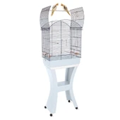 Imac Calla Ayaklı Papağan Kafesi Kahve/gold 65,5x43x76/148,5cm - 1