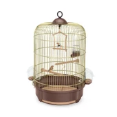 Imac Mılly Yuvarlak Kuş Kafesi Kahve/gold 2-li 33x53cm3 thumbnail 1