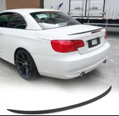 BMW 3 SERİSİ E93 CABRİO UYUMLU SPOİLER İNCE TİP PARLAK SİYAH 2006-2012 - 1
