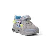 Unisex Bebe Buz Turkuaz Figürlü Işıklı Cırtlı Sneaker Günlük Spor Ayakkabı - 3