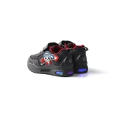 Unisex Bebe Füme Kırmızı Figürlü Işıklı Cırtlı Sneaker Günlük Spor Ayakkabı - 2