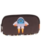 Kaukko Kids 3 Bölmeli Kalem Çantası Leather Rocket L8264 - 1