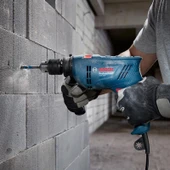 Bosch GSB 600 Darbeli Matkap + 100 Parça Aksesuar Seti - 4