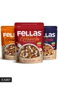 Fellas Protein Granola 3'lü Mix Paket - Hindistan Cevizi 270g + Kırmızı Meyveler 270g + Karışık Kuruyemişli 270g - 1