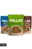 Fellas Granola 3'lü Mix Paket - Yaban Mersinli 200g + Fındık & Kakao 200g + Antep Fıstıklı 200g - 1