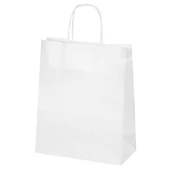 Beyaz Kraft Çanta Orta Boy 25x12x31 cm 25 Adet thumbnail 2