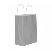 Gümüş Kraft Çanta Büyük Boy 31x12x41 cm 25 Adet thumbnail 2
