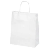 Beyaz Kraft Çanta Küçük Boy 18x8x24 cm 25 Adet thumbnail 2