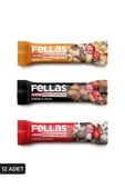 Yüksek Protein Bar 45g Karma Kutu 12 Adet (3 Çeşit) - 1