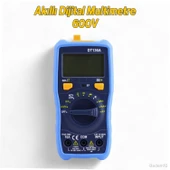 600V Dijital Multimetre Elektrik Ölçü Cihazı Aleti Ampermetre Direnç Akım Voltaj Ölçer thumbnail 7
