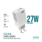 Phixi Ultimate UPD4225 27W PD Çift Çıkışlı Hızlı Şarj Adaptörü thumbnail 1