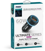 PHİXİ UPD4260 ÇİFT ÇIKIŞLI PD DESTEKLİ 60W ARAÇ ŞARJ ADAPTÖRÜ - 2