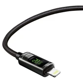 Phixi Ultimate UPD4160L 20W LCD Ekranlı Hasır Örgü ve Güçlendirilmiş Metal Başlıklı Type-C to Lightning Hızlı Şarj ve Data Kablo - 2