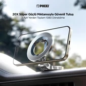 Phixi Force CH20 1080 Ayarlanabilen Yapışkanlı Manyetik Magsafe Araç Tutucu - Telefon Tutucu thumbnail 2