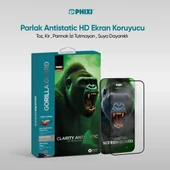 Phixi Gorilla Guard iPhone 13 Pro Max Kırılmaz Cam – HD Temperli, Tekrar Yapışabilir, Suyla Temizlenebilir, Anti-Statik, Süper Kavisli Ekran Koruyucu - 2