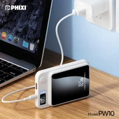 Phixi Force PW10 10000mAh 22.5W MagSafe Powerbank  - Kablosuz Mini Şarj Cihazı - 1 USB 1 PD Port - Dijital Ekran - Taşınabilir Şarj Cihazı thumbnail 5