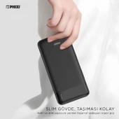 Phixi Basic P10 10000mAh Powerbank 10W - 2 Port LED Gösterge - Taşınabilir Şarj Cihazı - 4
