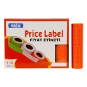 Trix Etiket Turuncu Renk 10'lu - 1