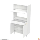 Modilayn VİO (80x163,4x32.5 cm) Çek, Kapaklı, Ekmeklikli. Mini/Midi Mikrodalga Mutfak Dolabı - 8