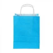 Mavi Kraft Çanta Küçük Boy 18x8x24 cm 25 Adet - 3