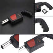 Barbekü Hava Fanı, Pilli Mangal Vantilatörü ve Taşınabilir Elektrikli Barbekü Fanı, Hava Üfleyici, Elektrikli Barbekü Fanı, Dış Mekan, Kamp, Yemek Pişirme, Piknik Için - 3